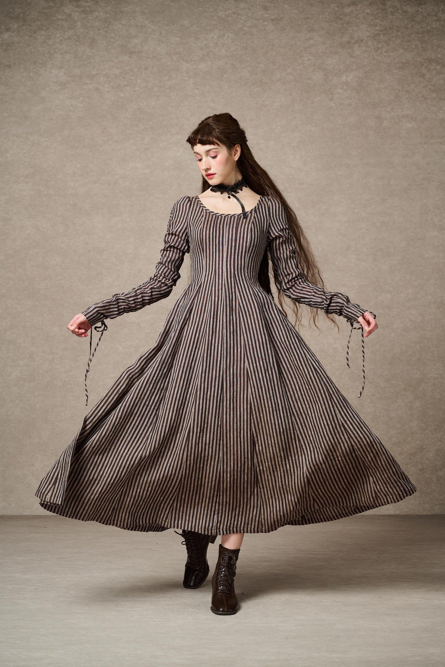 SONIA | ABITO MAXI VITTORIANO IN LINO