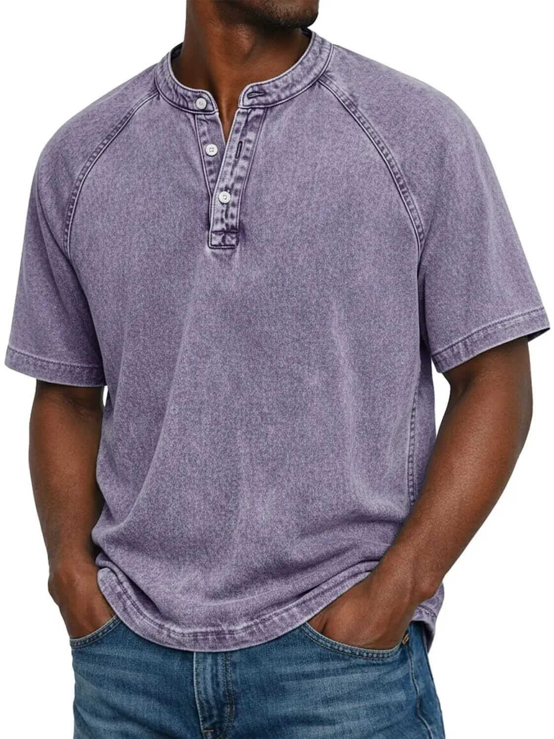 YOUSEFF | HENLEY IN TESSUTO SALTWATER