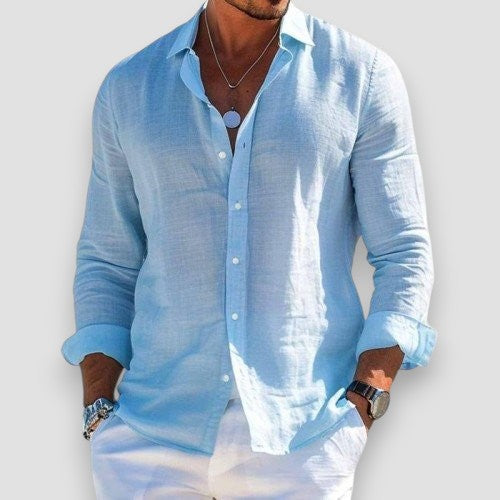 LUCAS - CAMICIA IN LINO ELEGANTE E LEGGERA