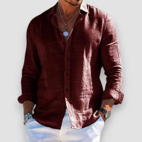 LUCAS - CAMICIA IN LINO ELEGANTE E LEGGERA