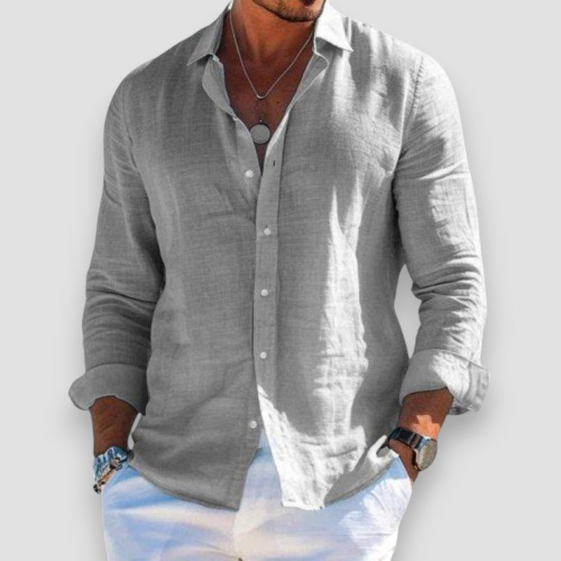 LUCAS - CAMICIA IN LINO ELEGANTE E LEGGERA