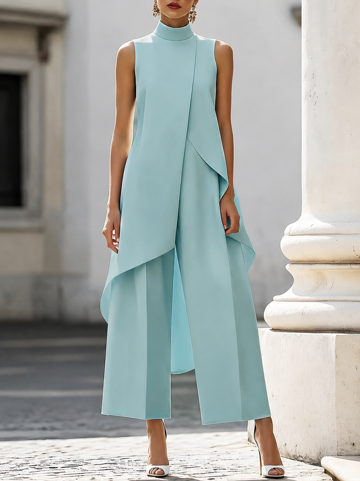 EVERLY | ELEGANTE COMPLETO A DUE PEZZI A GAMBA LARGA