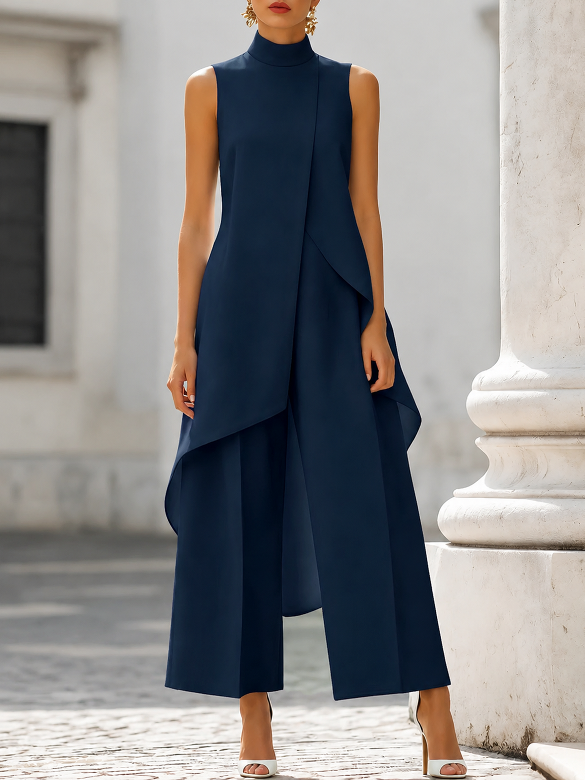 EVERLY | ELEGANTE COMPLETO A DUE PEZZI A GAMBA LARGA