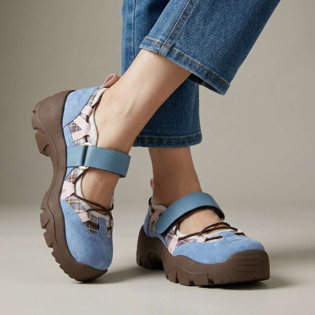 JOLINA | MOCASSINI COMFORT CON CHIUSURA A STRAPPO