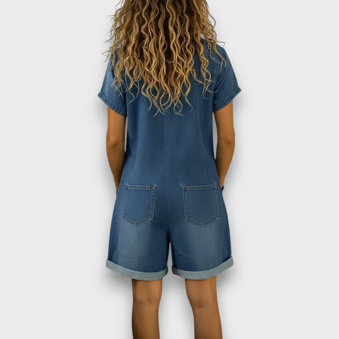 JOANNA - SHORTS VINTAGE CON EFFETTO DENIM